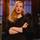 Jessica Chastain treads the boards on Saturday Night Live (Screenshot: YouTube)